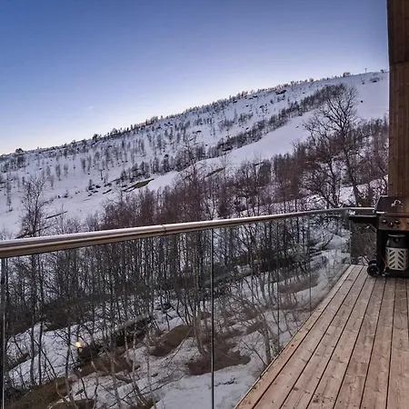 Villa Panoramahytte Med Jacuzzi Og Spektakulaer Fjellutsikt