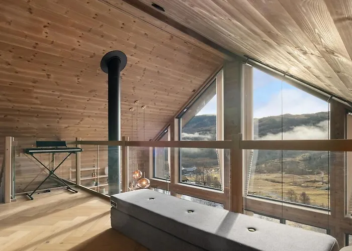 ヴィラ Panoramahytte Med Jacuzzi Og Spektakulaer Fjellutsikt ソンダル