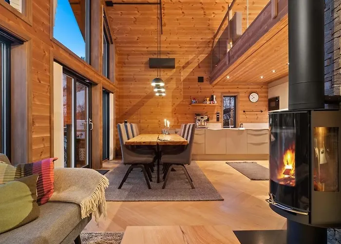 Panoramahytte Med Jacuzzi Og Spektakulaer Fjellutsikt *